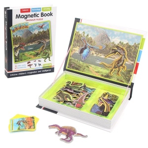 Carte magnetica puzzle pentru copii – Dinozauri
