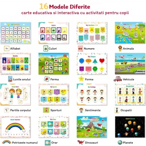 Carte Montessori cu activitati multiple, prescolari, 32 pagini