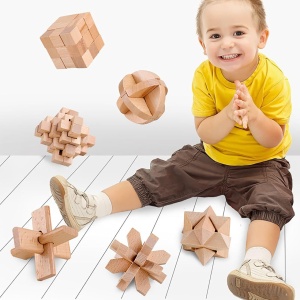 Joc de logica si inteligenta tip puzzle 3D pentru copii si adulti