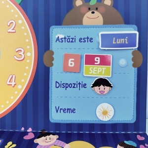 Joc educativ in limba romana cu activitati zilnice - Micul meu calendar