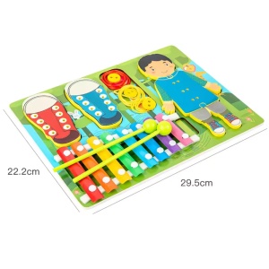 Joc educativ multifunctional 3 in 1, Xilofon snuruit si asocieri