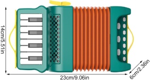 Jucarie muzicala acordeon 8 clape si butoane de control - Img 13
