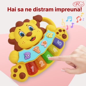 Orga interactiva cu functii, lumini si sunete, Leu
