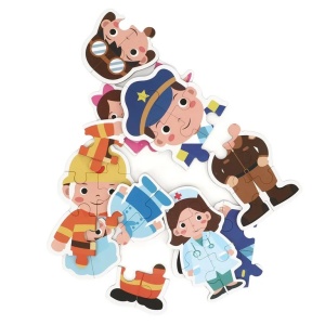 Puzzle cu 33 piese mari, Meserii