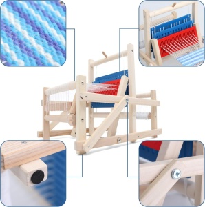 Razboi de tesut din lemn pentru copii, masina tricotat DIY