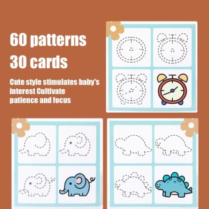 Set 30 cartonase reutilizabile pentru desenat