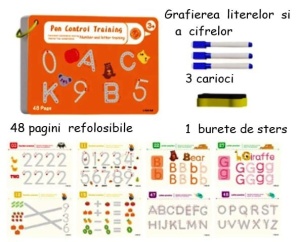 Set 4 carti educative pentru prescolari, reutilizabile - Img 2