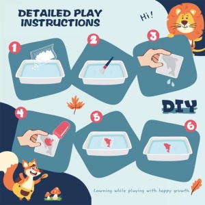 Set creativ DIY figurine 3D in apa, Magic Water