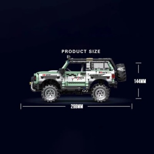 Set de constructie masina off-road 4x4 de expeditie, 1264 piese, directie functionala - Img 4