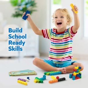 Set de constructie cuburi interconectabile, 117 piese