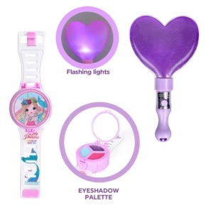Set de frumusete cu machiaje si accesorii cosmetice - Princess