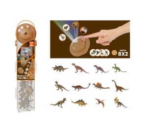 Set educativ cu figurine si proiector pentru copii - Dinozauri