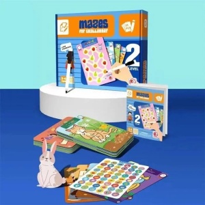 Set educativ desenat cu 25 de planse reutilizabile, Nivel 2