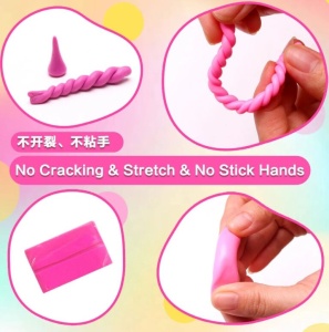 Set plastilina inteligenta Polymer Clay, accesorii incluse - 24 culori