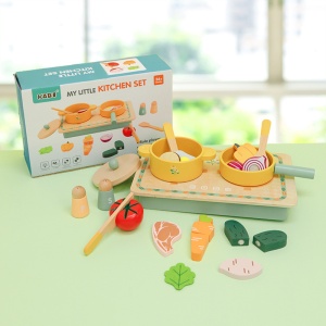 Set plita de jucarie din lemn cu accesorii incluse - Kabi