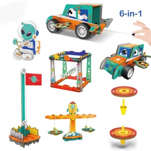 Set STEM educativ 6 in 1 - Kit mecanica si fizica elementara, 8 ani+