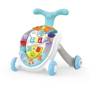 Antemergator interactiv cu sortator, muzica si litere, Albastru