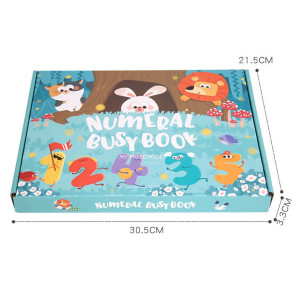Busy book cu activitati Montessori, repozitionabile, Numere