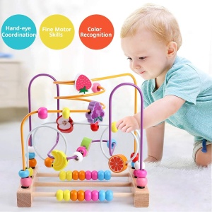 Cricuit Montessori exersare motricitate, abac, Fructe