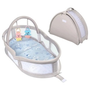Cosulet pentru somn si patut portabil 2 in 1 pentru bebelusi