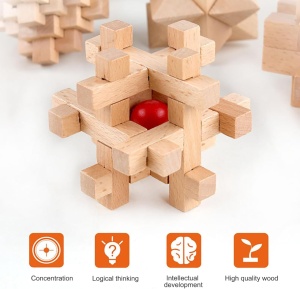 Joc de logica si inteligenta tip puzzle 3D pentru copii si adulti