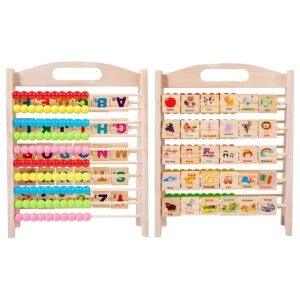 Joc educativ multifunctional 3 in 1, Abac si litere