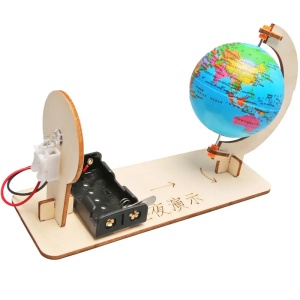 Joc STEM educativ – Model DIY rotatia Pamantului zi si noapte - Img 4