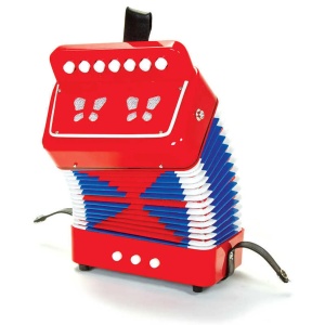 Jucarie muzicala acordeon cu butoane pentru copii