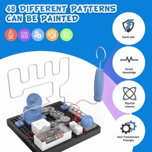 Kit STEM labirint electric cu roti dintate, 45 piese - Img 4