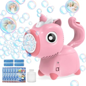 Masina automata de facut baloane Unicorn cu LED, 8000+ baloane/min, Roz