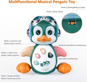 Pinguin dansator cu muzica si functii
