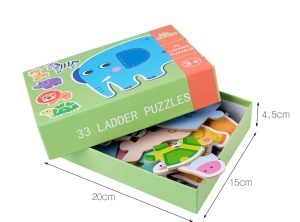 Puzzle cu 33 piese mari, Animale salbatice