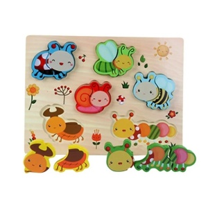 Puzzle incastru cu piese mari imagine asociere