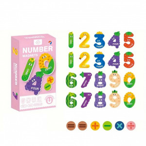 Set 20 cifre magnetice, Fructe