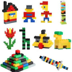 Set 500 cuburi tip lego de construit