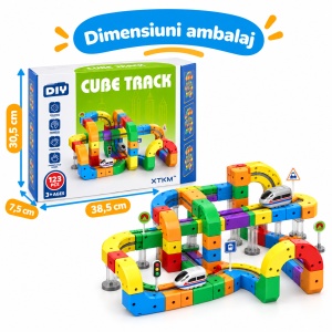 Set constructie tren cu circuit magnetic 3D - 123 piese - Img 8