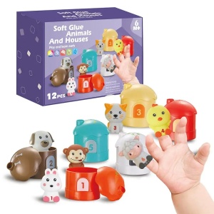 Set de marionete finger puppets multifunctionale, 12 piese