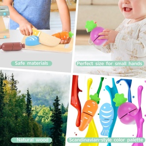 Set jucarii educative de feliat si gatit cu 11 piese