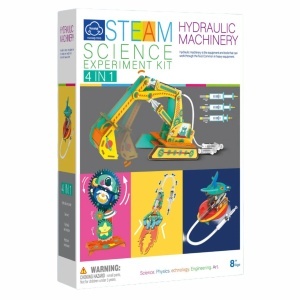 Set STEM educativ 4 in 1 - Mecanisme hidraulice