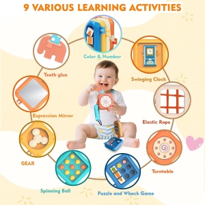 Busy cube pliabil cu 8 activitati