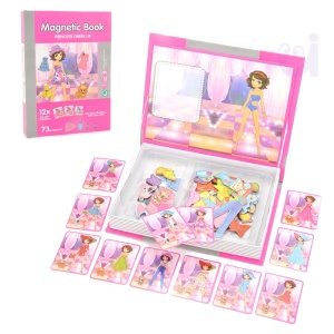 Carte magnetica puzzle pentru copii – Lumea printeselor
