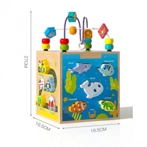 Cub Montessori cu activitati 5 in 1, Ocean