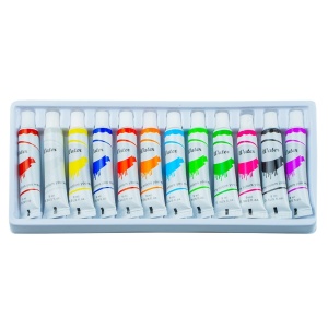 Culori acrilice, 9 tuburi, 9 ml
