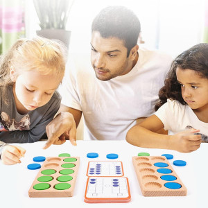 Joc educativ de numarat si calcule cu jetoane, 22 piese