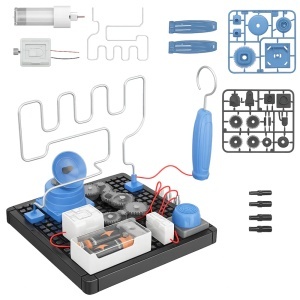 Kit STEM labirint electric cu roti dintate, 45 piese