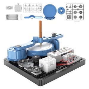 Kit STEM Spirograf electric cu angrenaje si desen automat – 48 modele - Img 7