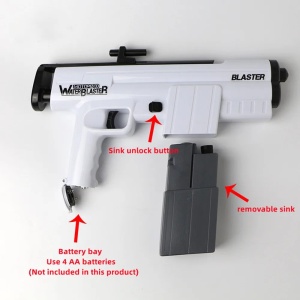 Pistol cu apa electric, 345 ml, 34.5 cm, baterii