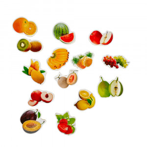 Puzzle bilingv din lemn, Limba Romana si Engleza, Fructe