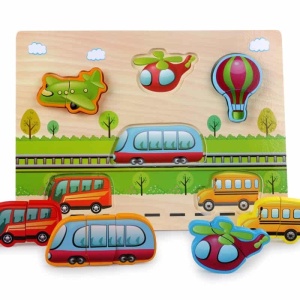 Puzzle incastru cu piese mari imagine asociere
