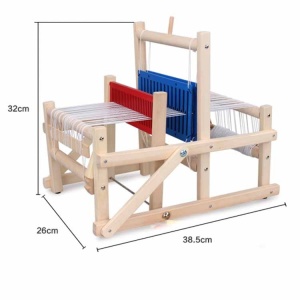 Razboi de tesut din lemn pentru copii, masina tricotat DIY